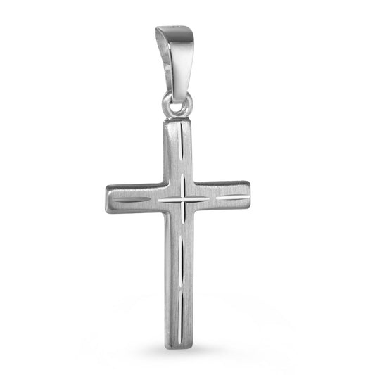 Pendentif Or blanc 18K Croix