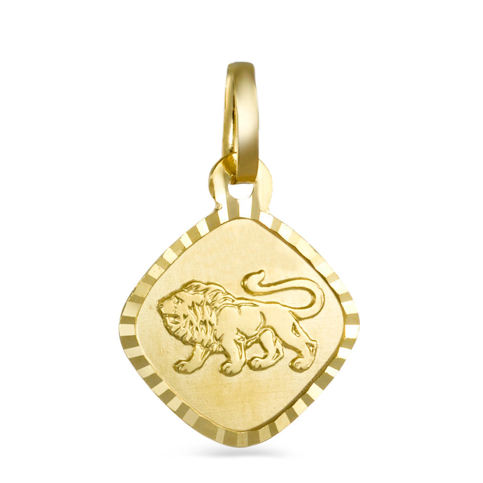 Pendentif Or jaune 18K Signe Astrologique Lion