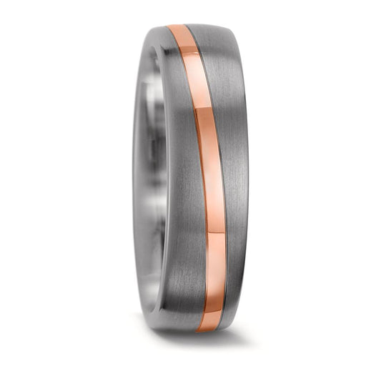 Partnerring Titanium, 585/14 krt rood goud