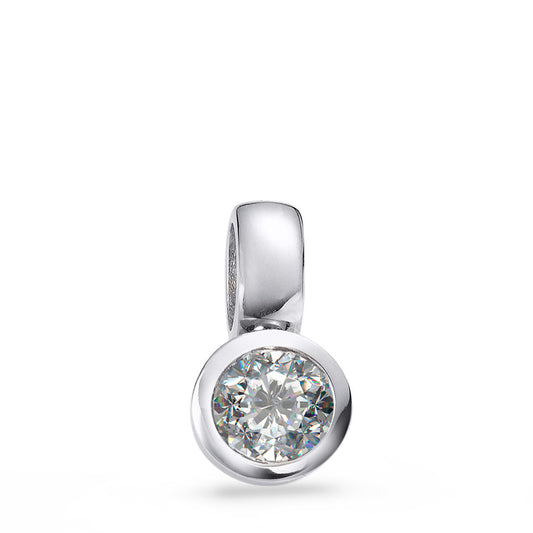 Pendentif Or blanc 18K Diamant blanc, 0.15 ct, brillant, w-si