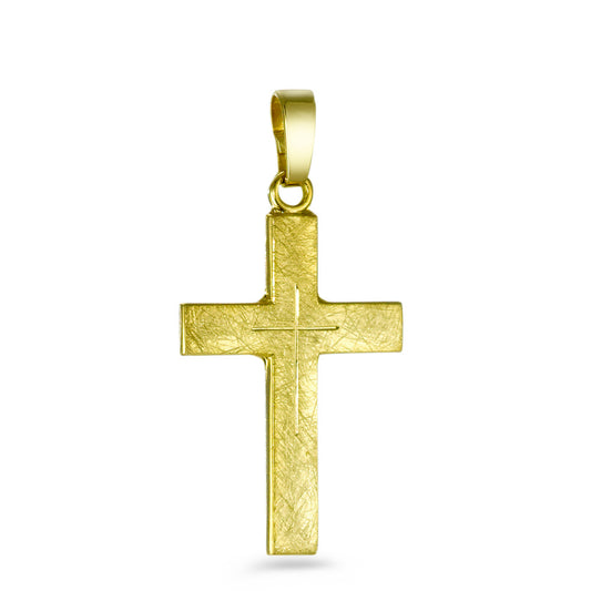 Pendentif Or jaune 9K Croix