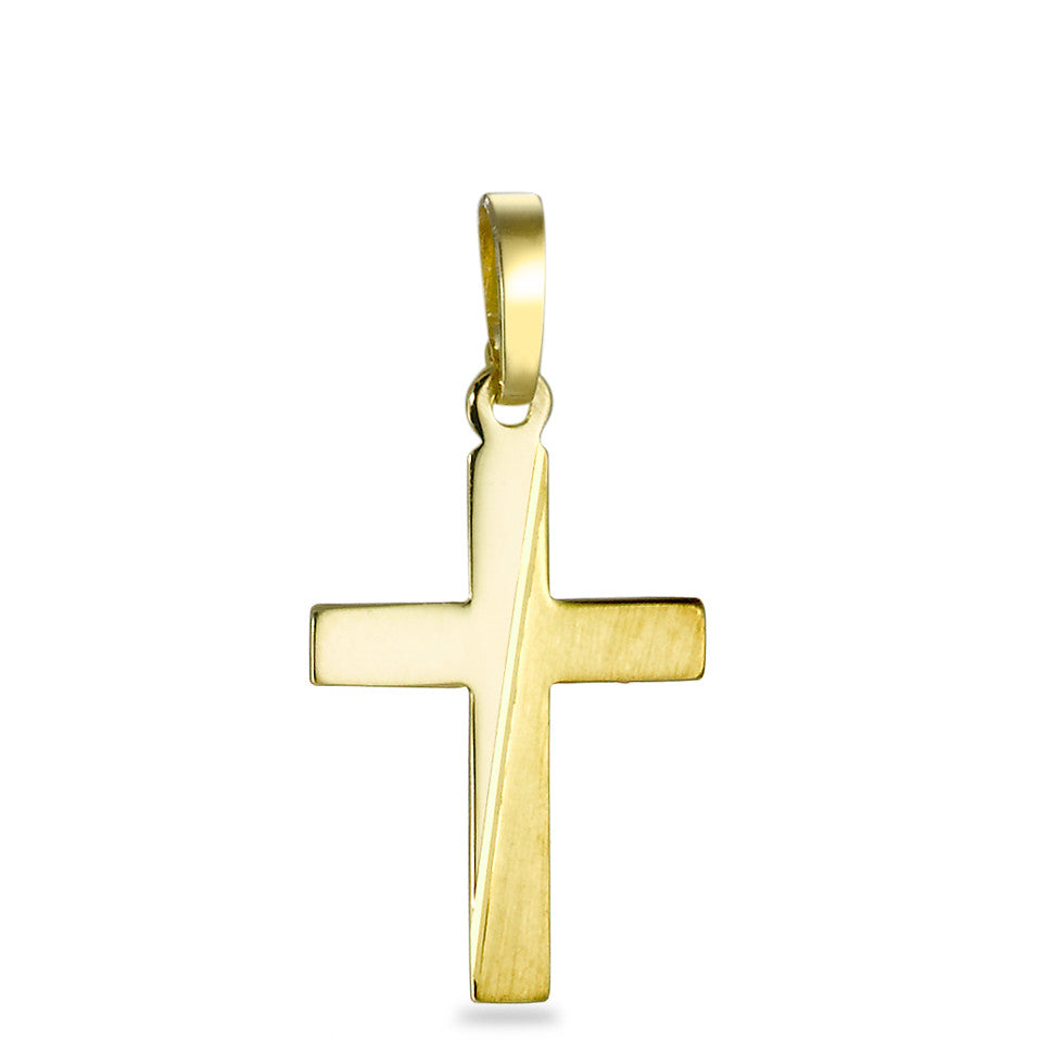 Pendentif Or jaune 9K Croix