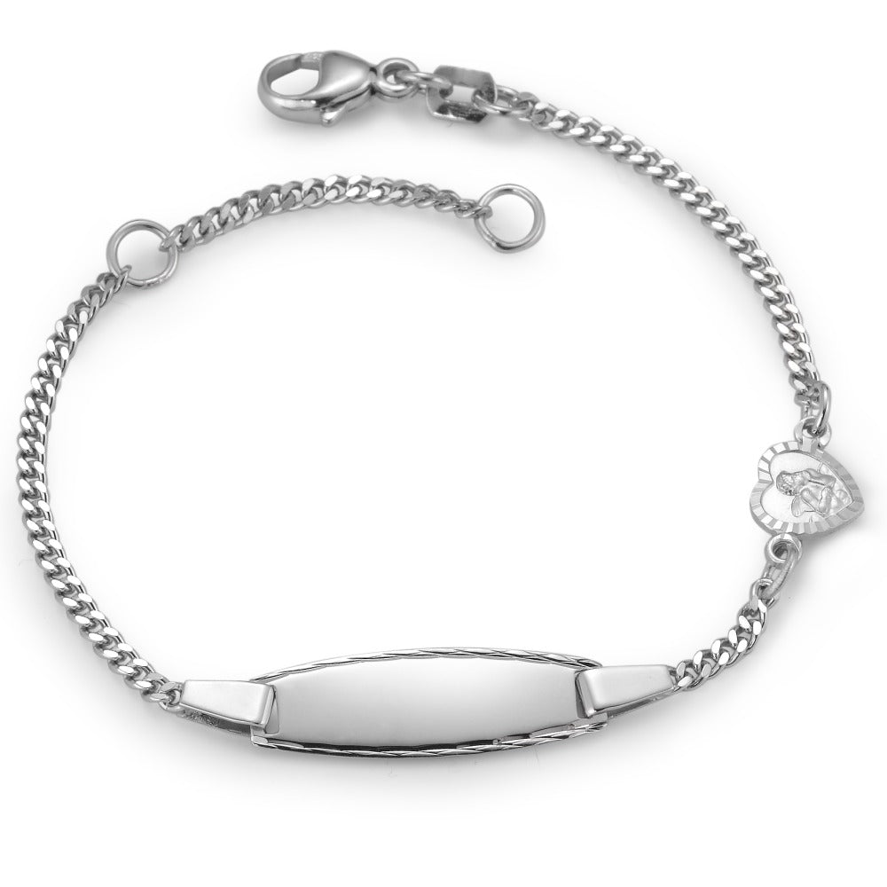 Graveer armband Zilver Gerhodineerd Beschermengel 12-14 cm