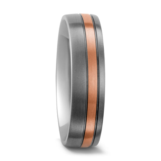 Partnerring Titanium, 750/18 krt rood goud