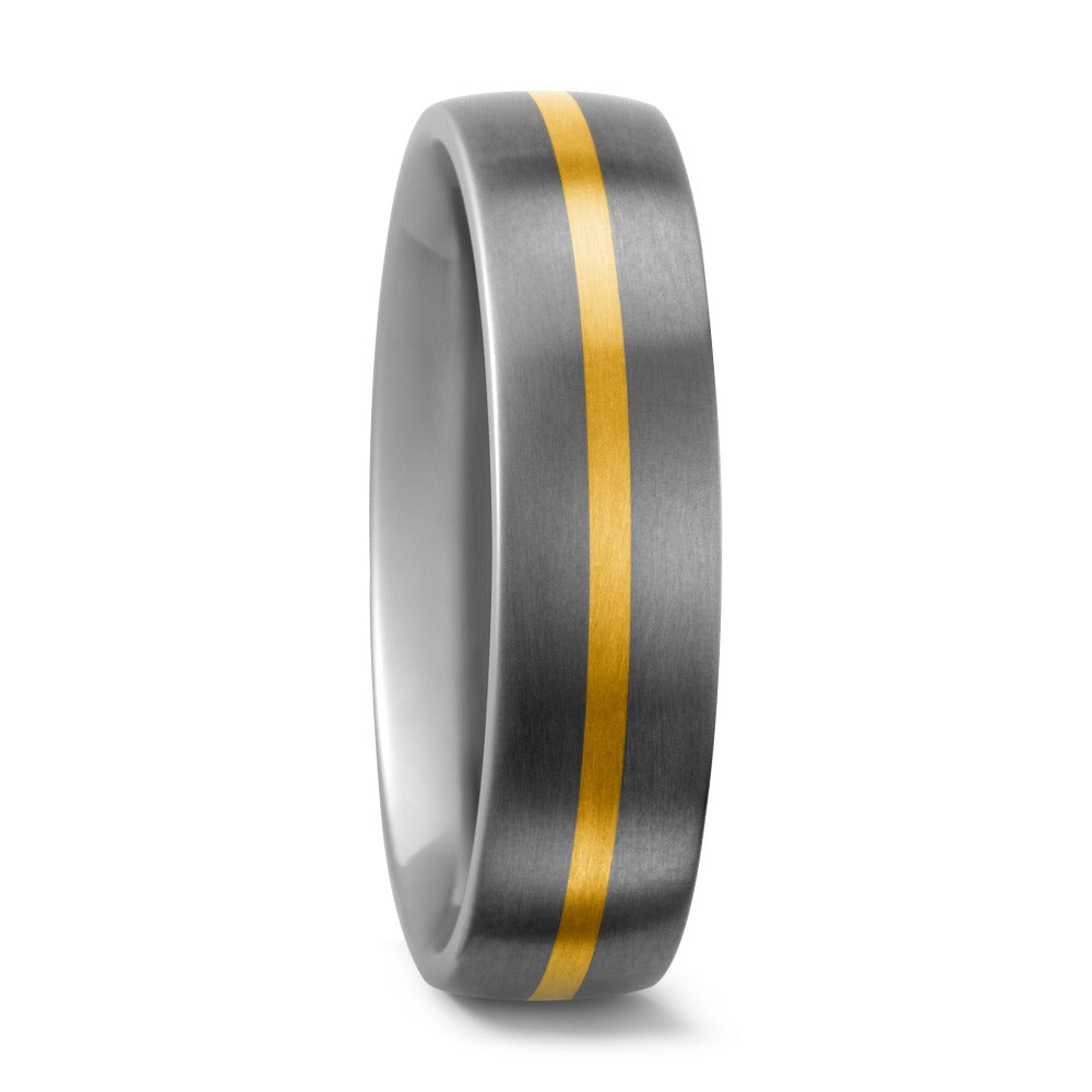 Partnerring Titanium, 750/18K geel goud