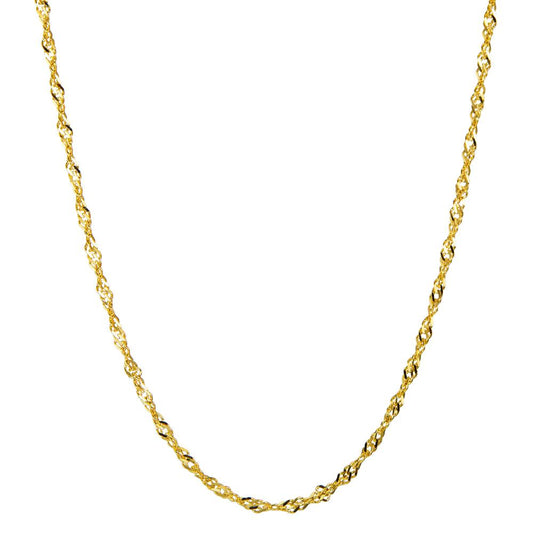 Singapur-Halskette 375/9 K Gelbgold  38 Ø1.6 mm