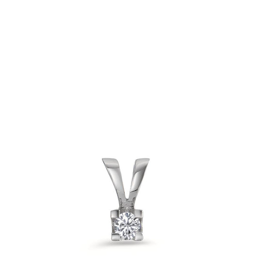 Anhänger 750/18 K Weissgold Diamant 0.05 ct, w-si