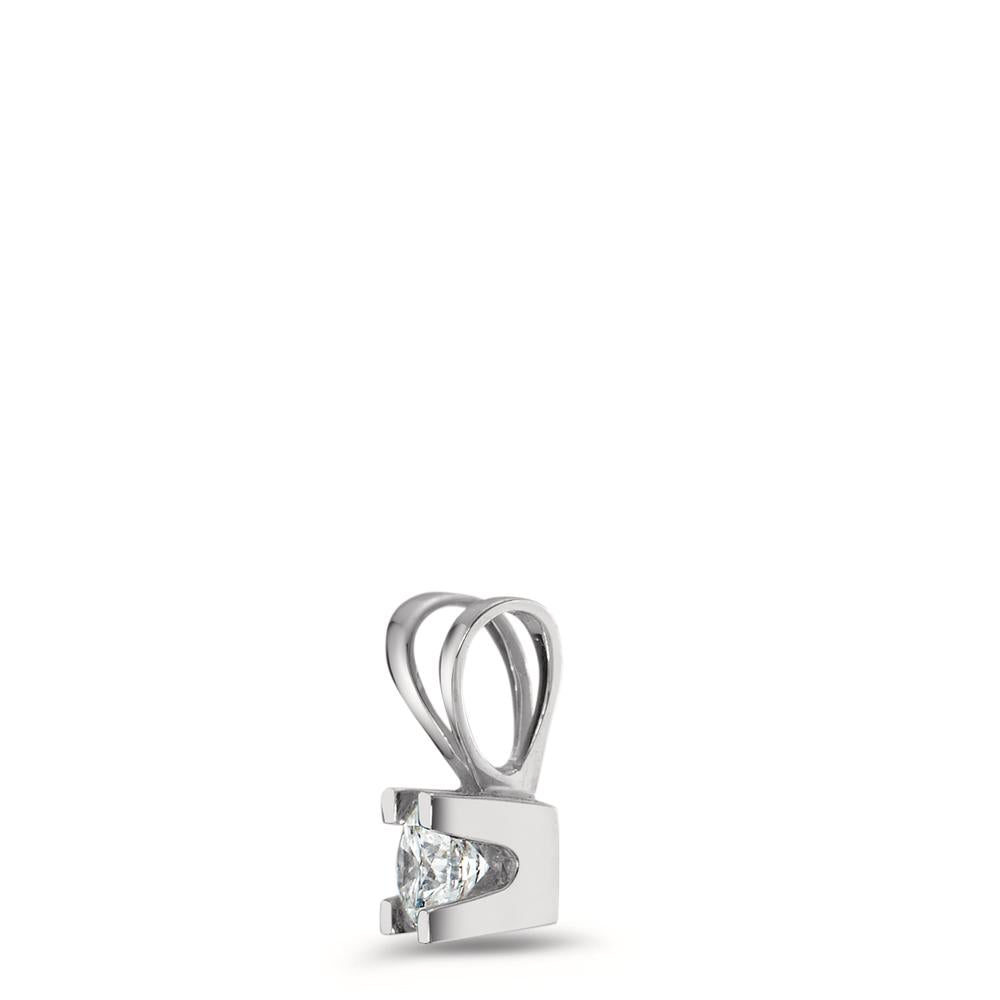 Anhänger 750/18 K Weissgold Diamant 0.15 ct, w-si