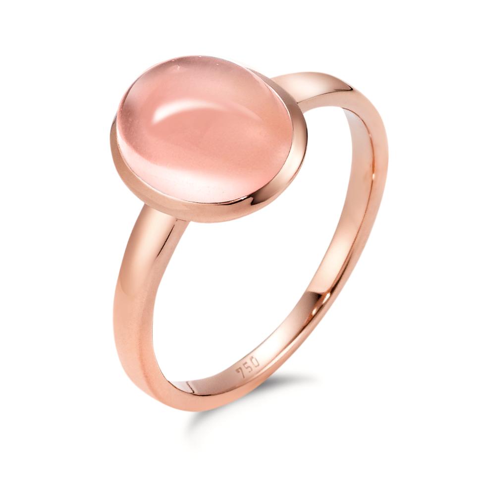 Ring 750/18K roségoud Rozenkwarts