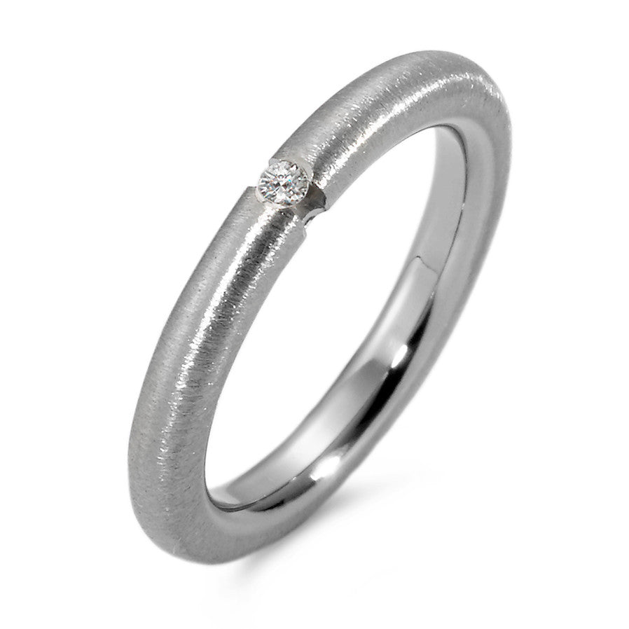 Aanschuifring Titanium Diamant 0.03 ct, w-si