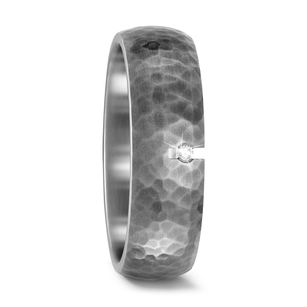 Partnerring Titanium Diamant 0.02 ct, w-si