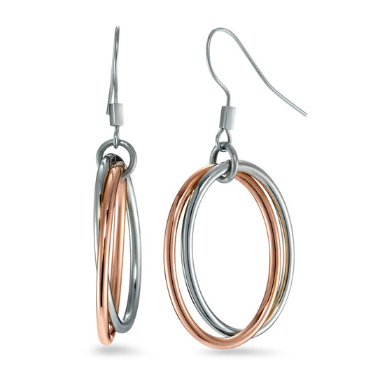 Pendant d'oreilles Acier inoxydable rosé PVD