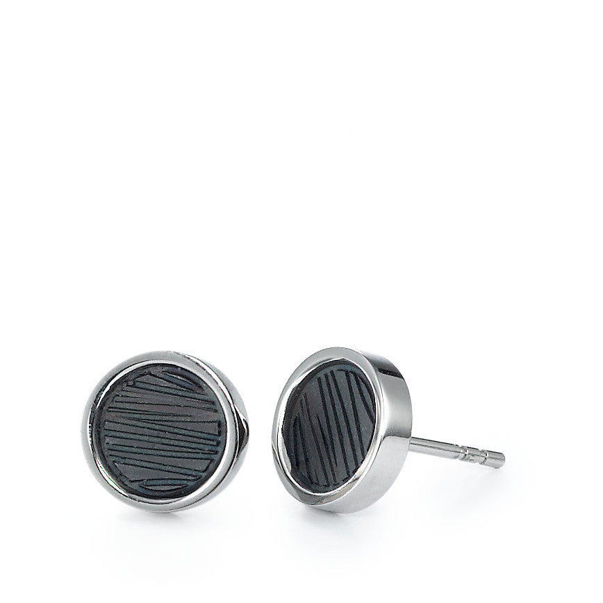 Clous d'oreilles Acier inoxydable PVD Ø9 mm