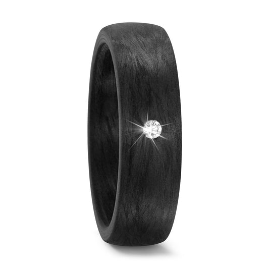 Ring Carbon Diamant 0.03 ct, w-si