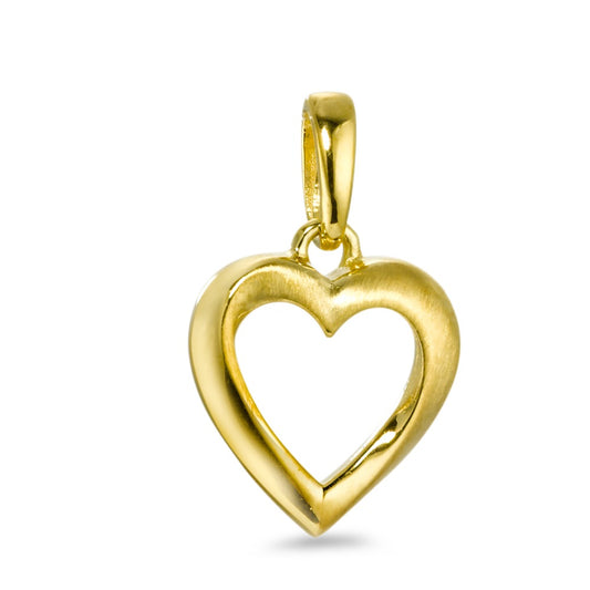 Pendentif Or jaune 9K Coeur Ø10 mm