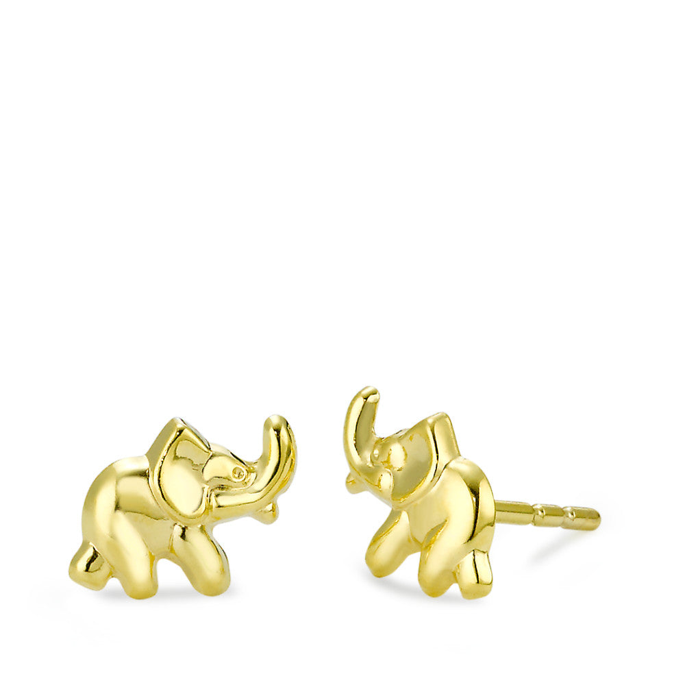 Clous d'oreilles Or jaune 9K Éléphant Ø8 mm