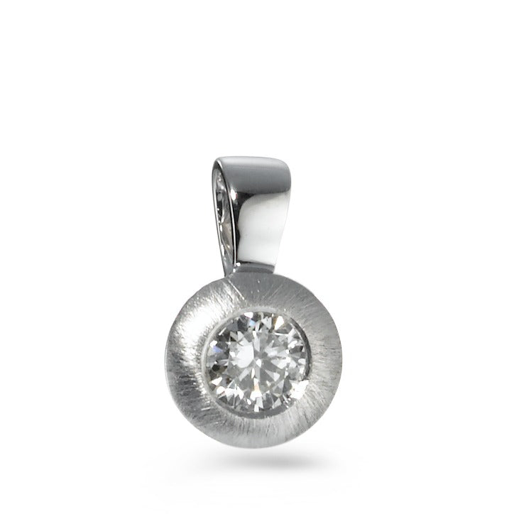 Pendentif Or blanc 18K Diamant 0.15 ct, w-si