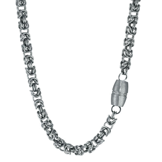 Collier Acier inoxydable Zircone 48 cm Ø10 mm