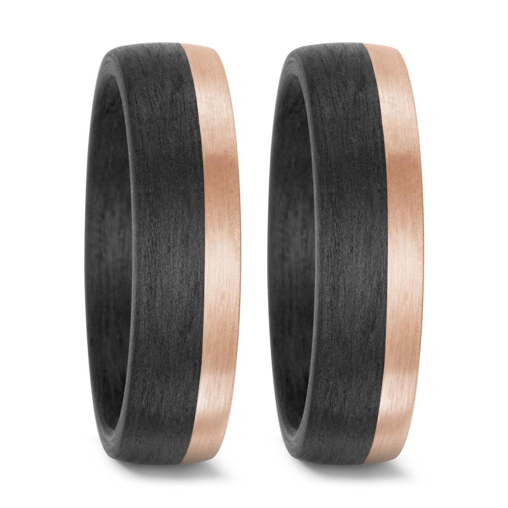 Partnerring 585/14 K Rosegold, Carbon