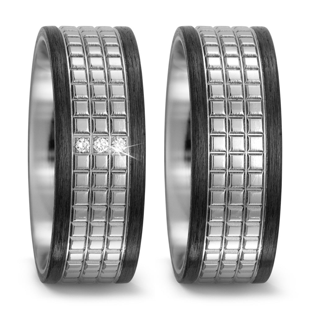 Partnerring Titanium, Carbon