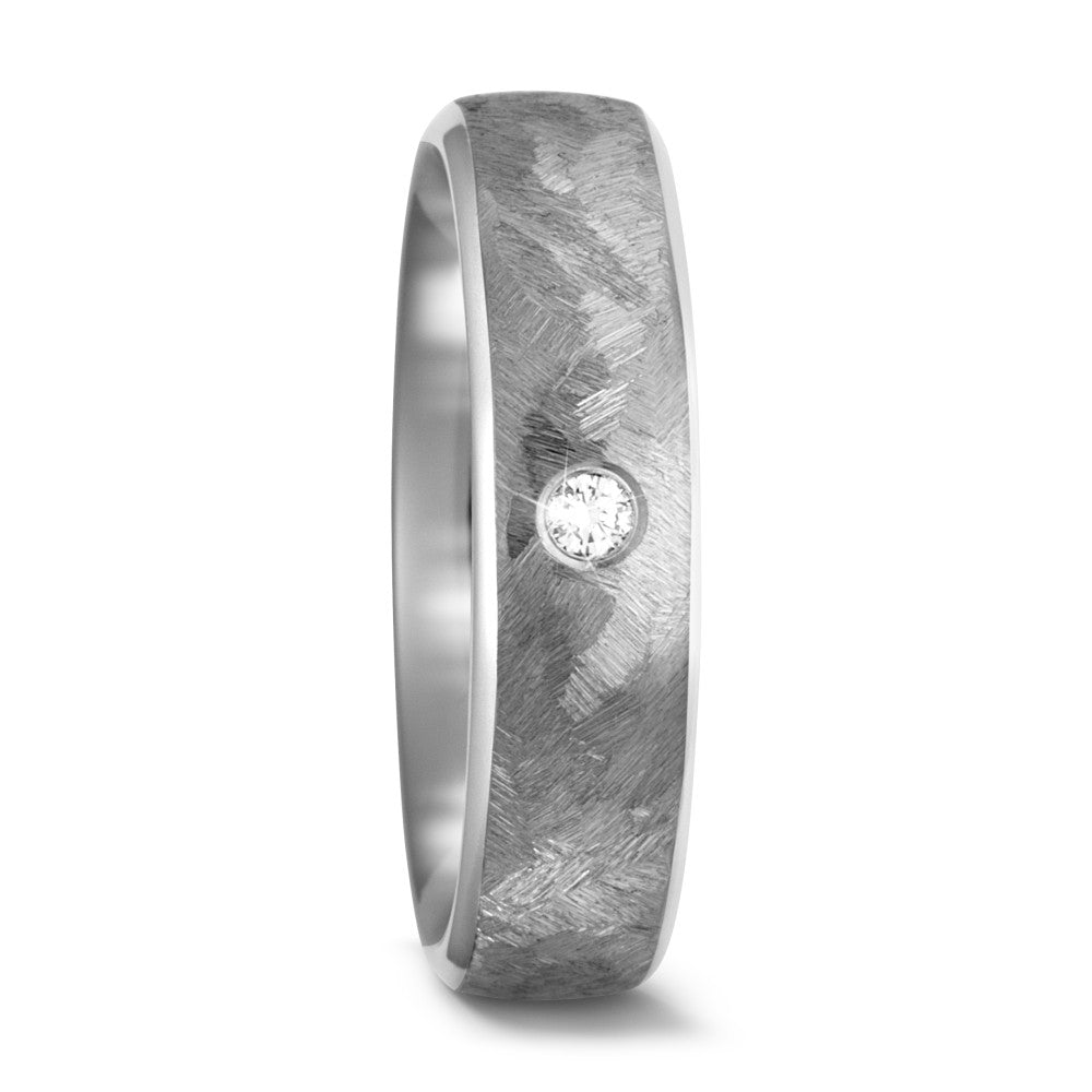 Partnerring Titanium Diamant 0.05 ct, w-si