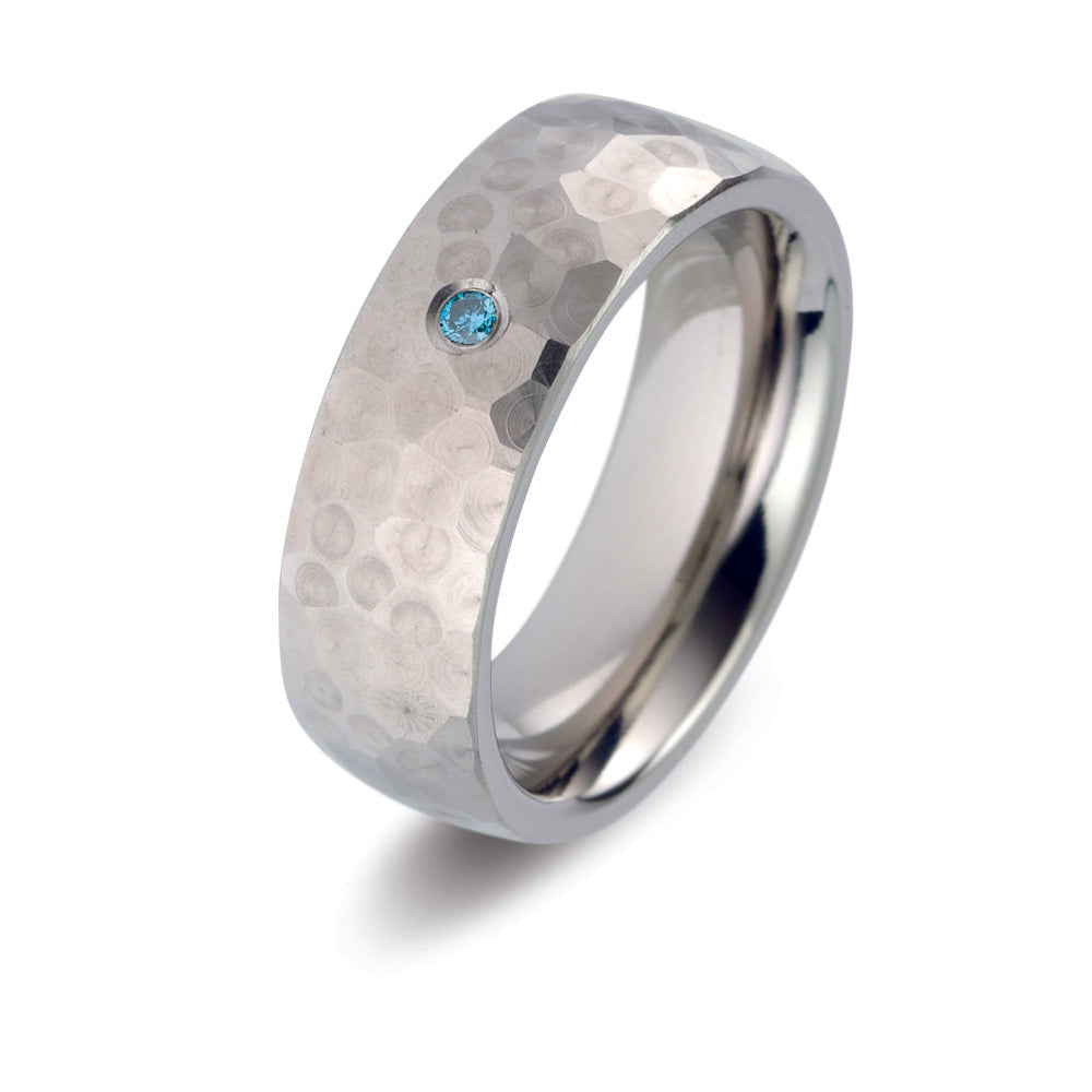 Partnerring Titanium Diamant 0.03 ct