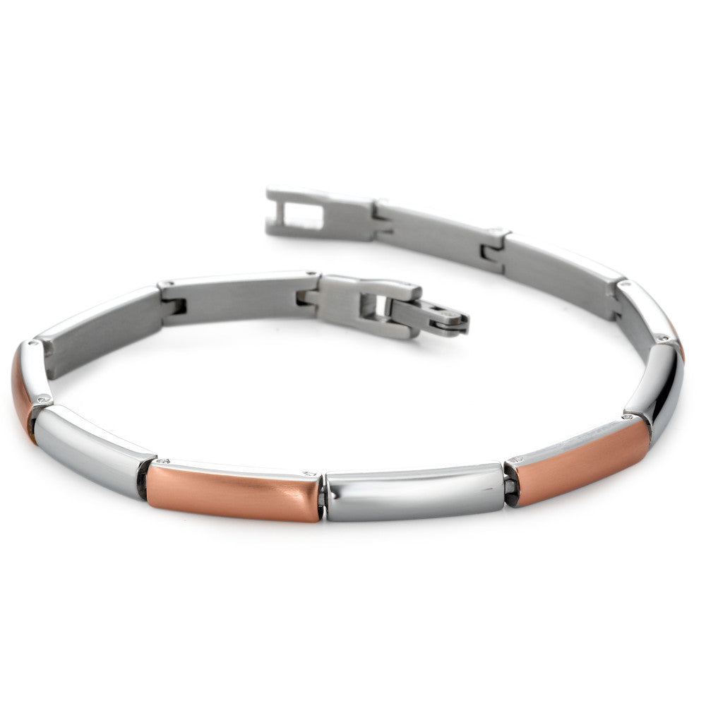 Armband Roestvrijstaal Rosé IP-gecoat 19 cm