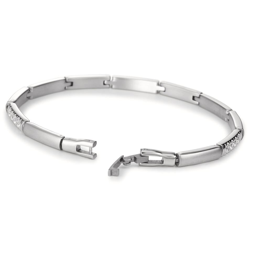 Armband Roestvrijstaal Zirkonia 19 cm