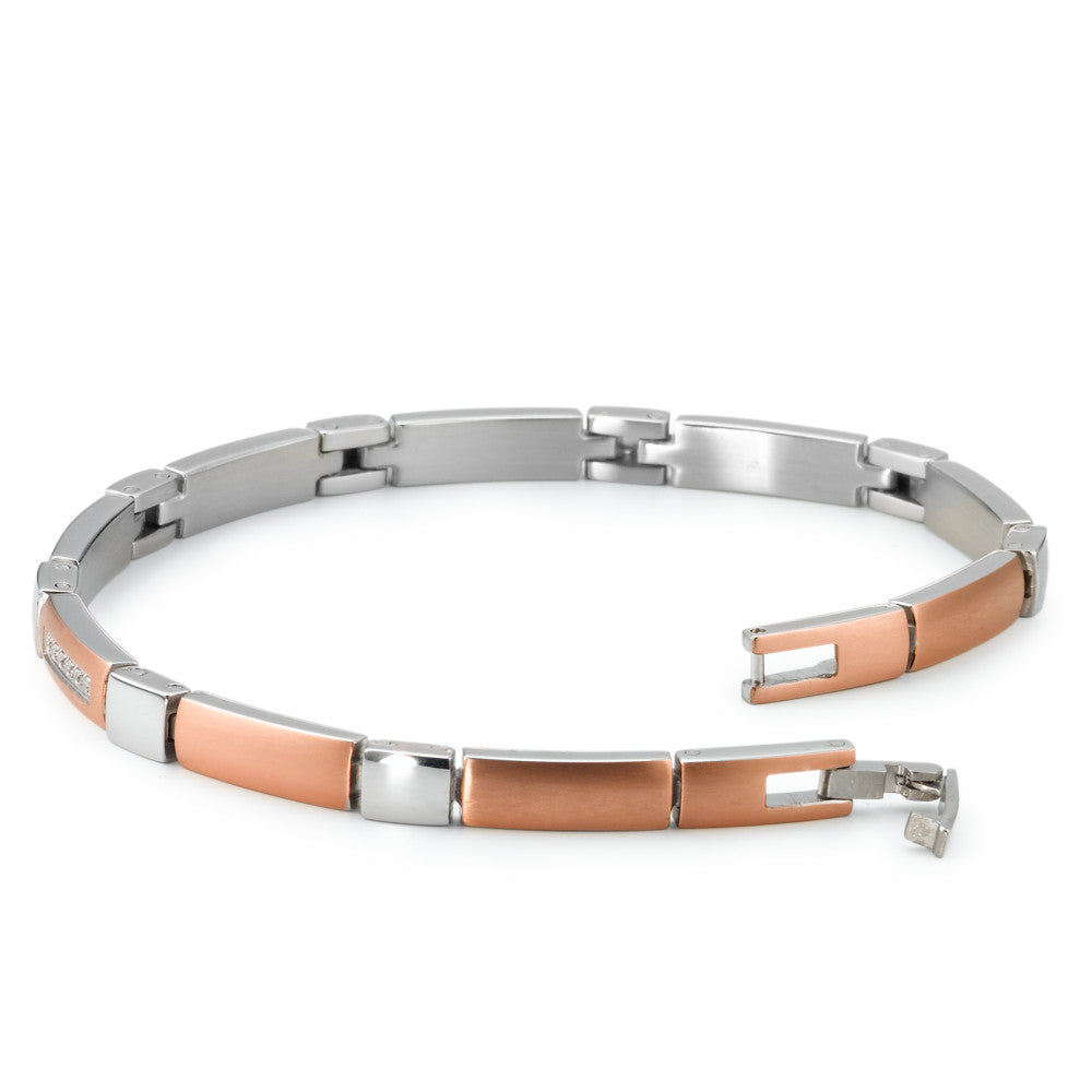 Armband Roestvrijstaal Zirkonia IP-gecoat 19 cm