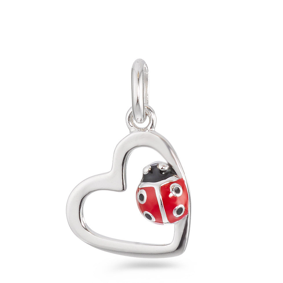 Pendentif Argent Rhodié Coccinelle