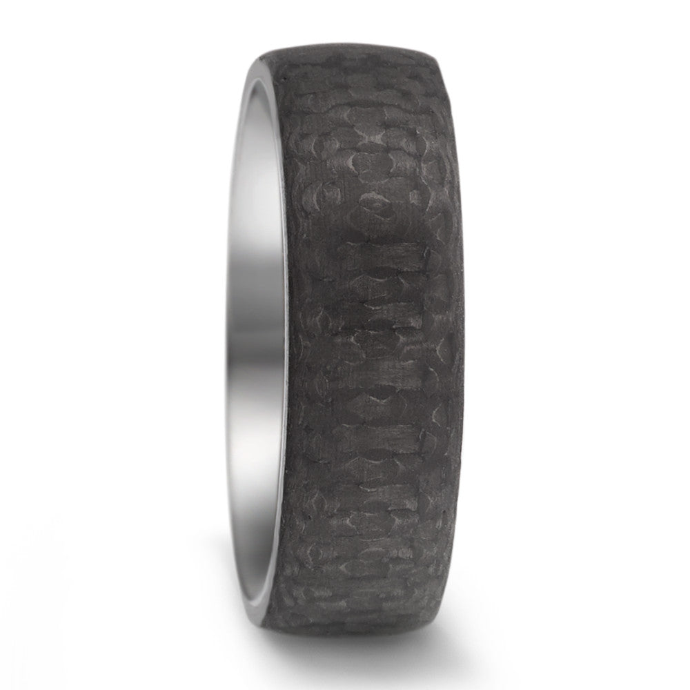 Partnerring Edelstahl, Carbon