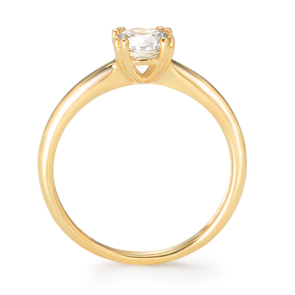 Solitär Ring 375/9 K Gelbgold Zirkonia Ø5.5 mm