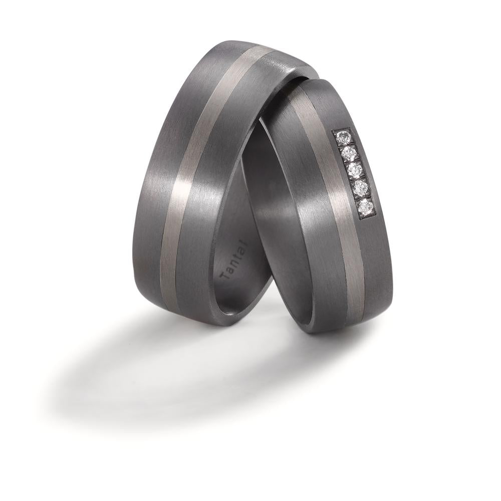 Partnerring 999 Tantaal, 500 Palladium