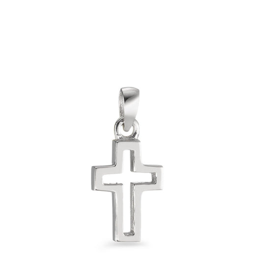 Pendentif Argent Rhodié Croix