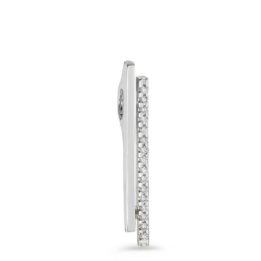 Hanger 750/18K krt witgoud Diamant wit, 0.08 ct, 16 Steen, [Brillant], w-si