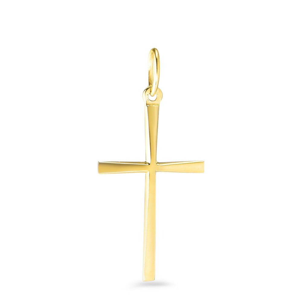 Hanger 750/18 krt geel goud Kruis