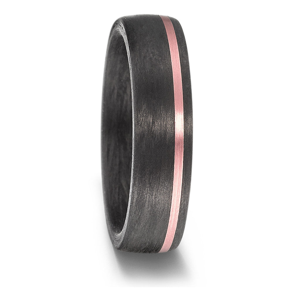 Partnerring 585/14 K Rosegold, Carbon