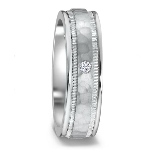 Partnerring Edelstahl Zirkonia