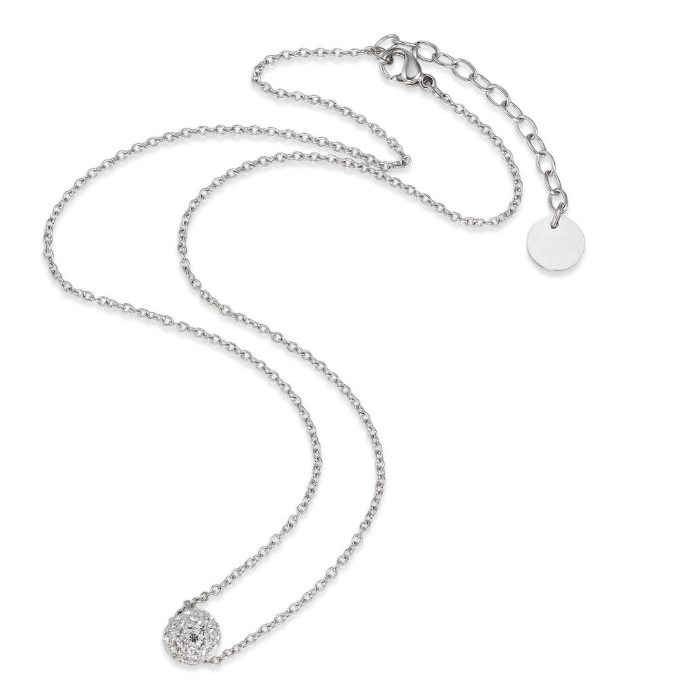 Chaînette avec pendentif Acier inoxydable Cristal 38-42 cm