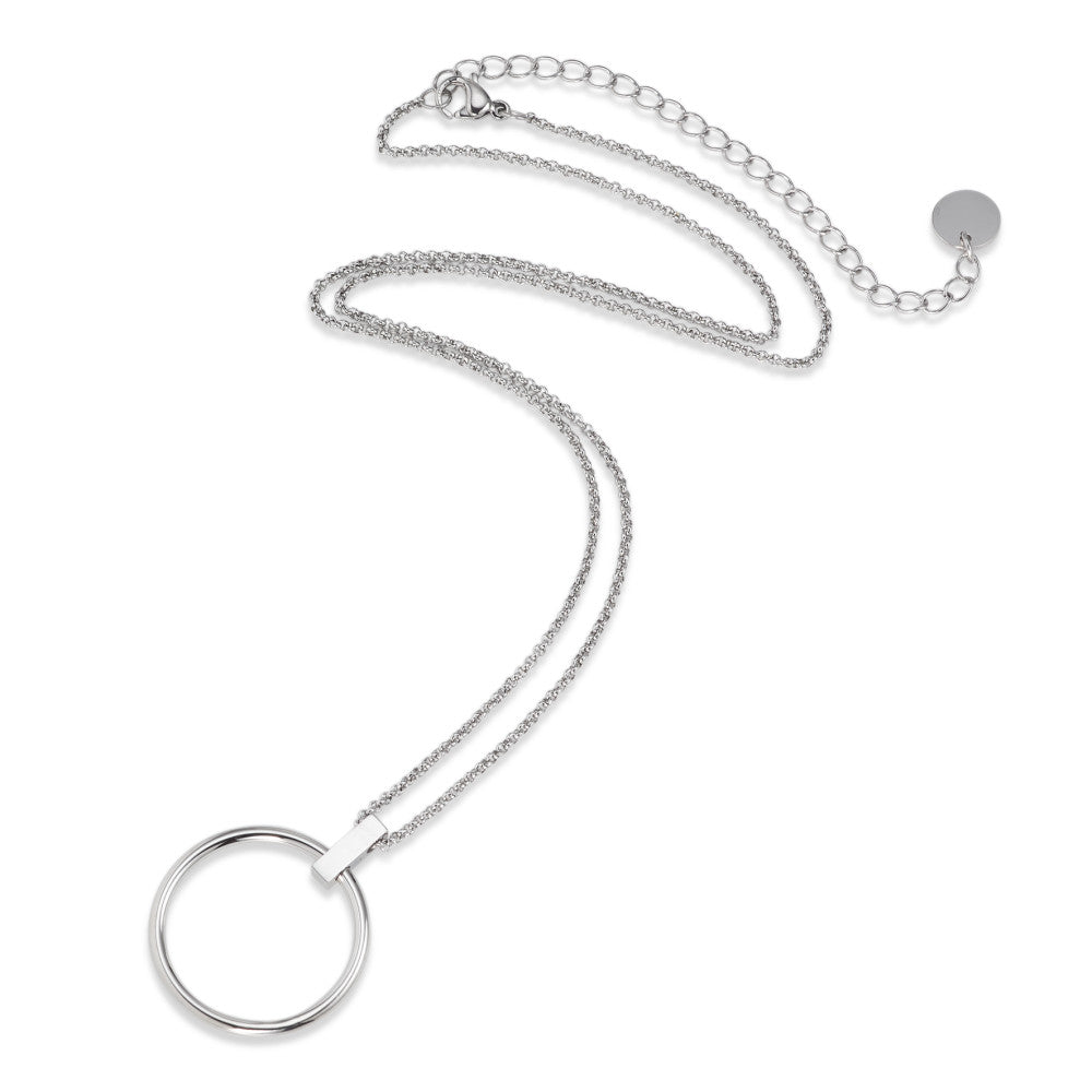 Collier met hanger Roestvrijstaal 45-53 cm Ø25 mm