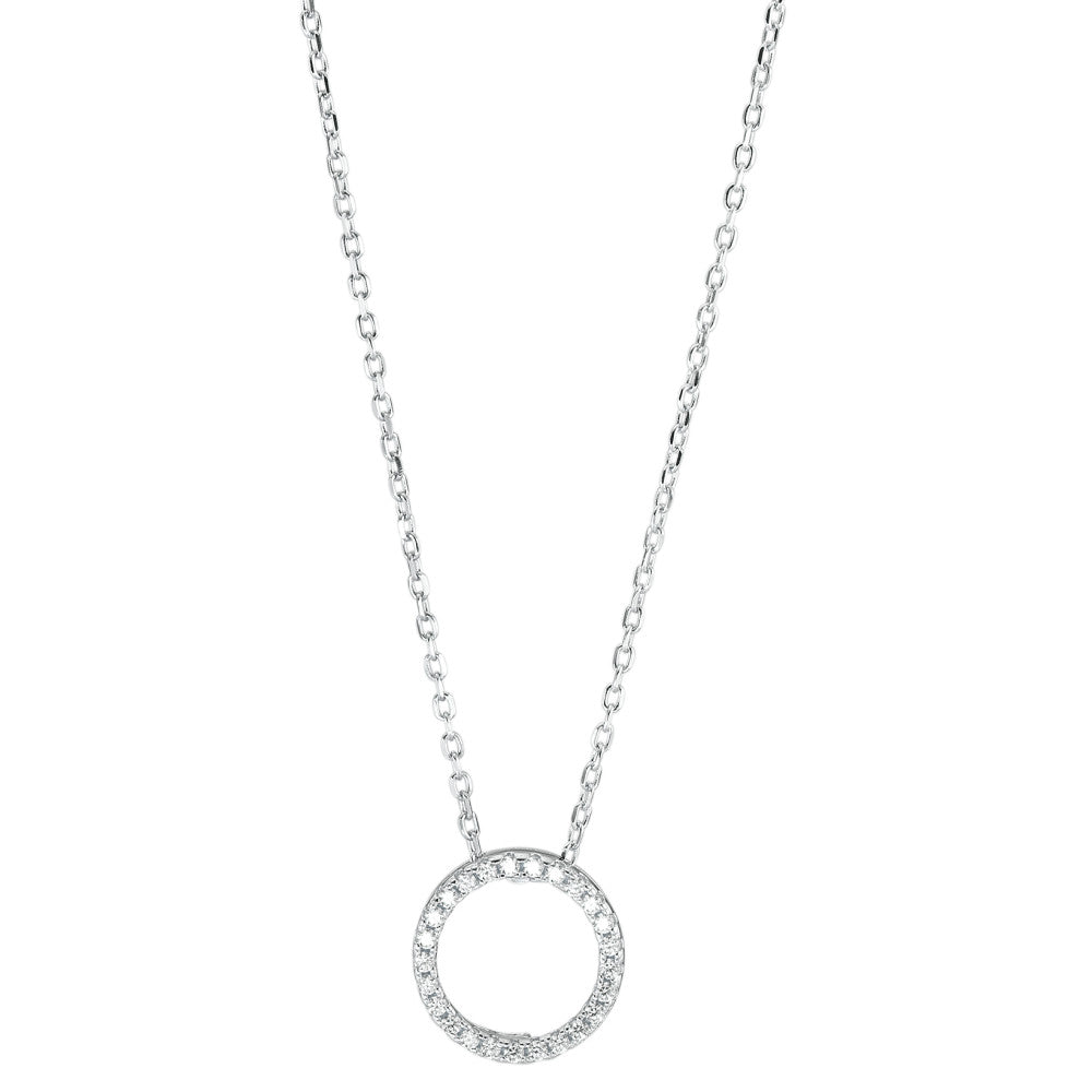 Collier Argent Zircone Rhodié 40-43 cm Ø12 mm