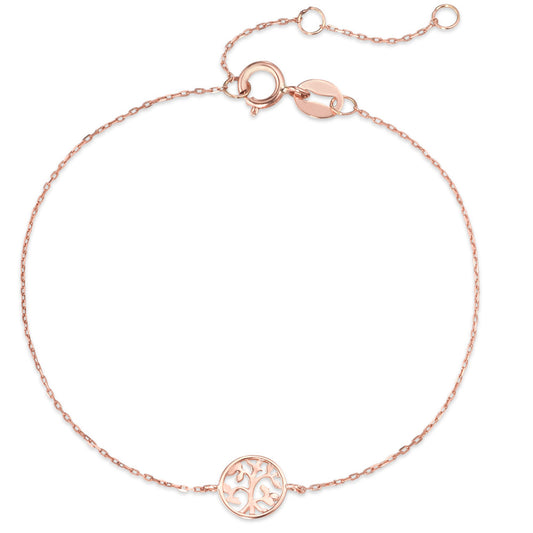 Armband 375/9 K Rosegold Lebensbaum verstellbar