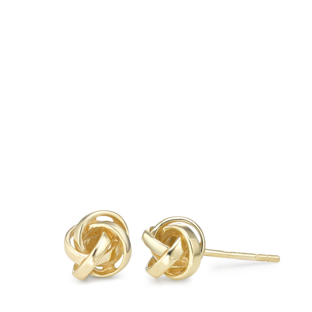 Clous d'oreilles Or jaune 9K Nœud Ø8.5 mm