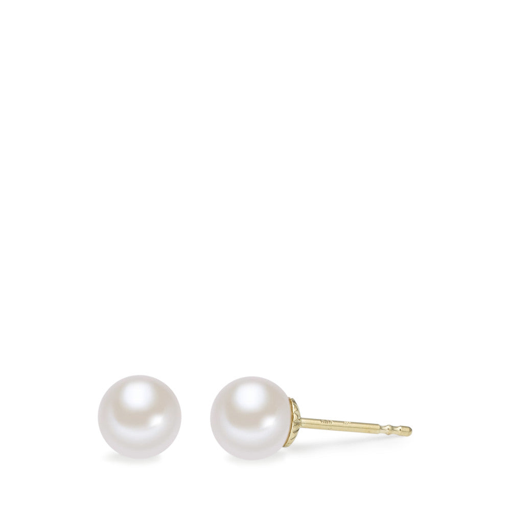 Clous d'oreilles Or jaune 14K perle d'eau douce