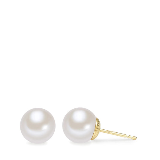 Clous d'oreilles Or jaune 14K perle d'eau douce