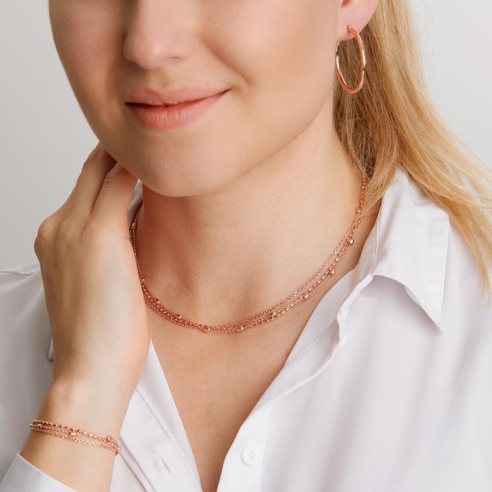 Armband Zilver Rosé Verguld 16-19 cm