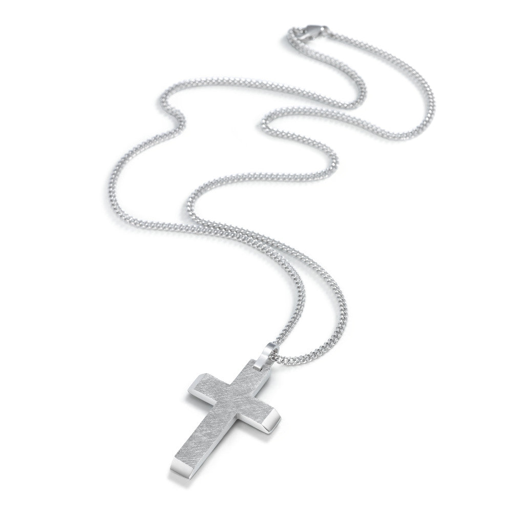 Chaînette avec pendentif Acier inoxydable Croix 50 cm