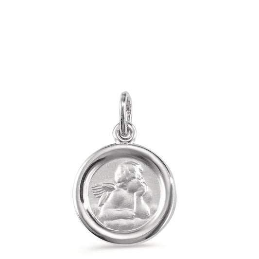 Pendentif Argent Rhodié Ange gardien Ø12 mm