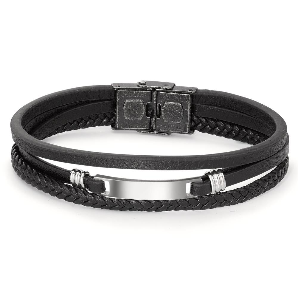 Armband Leder, Edelstahl