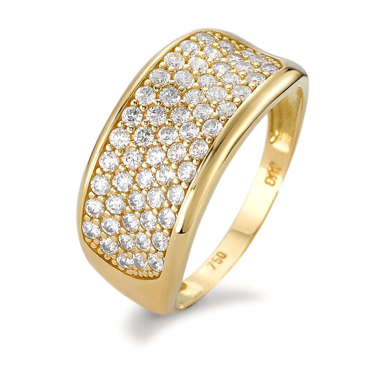 Fingerring 750/18 K Gelbgold Zirkonia